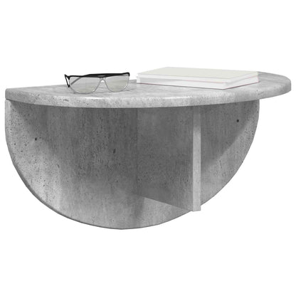 vidaXL Wall Shelf 2 pcs Concrete Grey 48 x 24 x 24 cm Engineered Wood