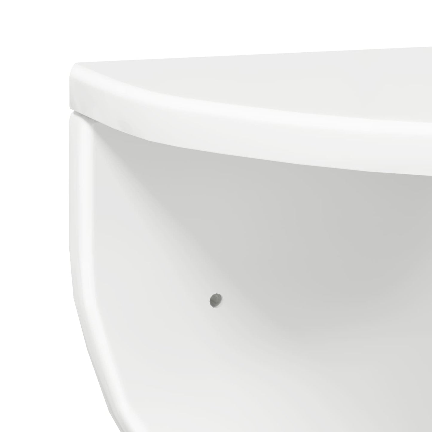 vidaXL Wall Shelf High Gloss White 48 x 24 x 24 cm Engineered Wood