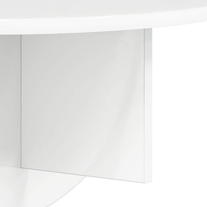 vidaXL Wall Shelf Wall-mounted 2 pcs High Gloss White 48 x 24 x 24 cm