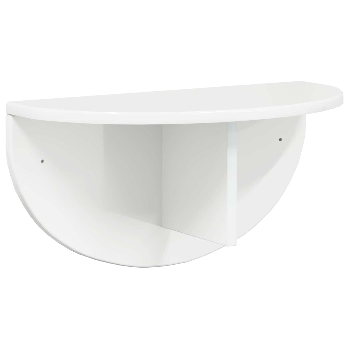 vidaXL Wall Shelf 2 pcs High Gloss White 48 x 24 x 24 cm