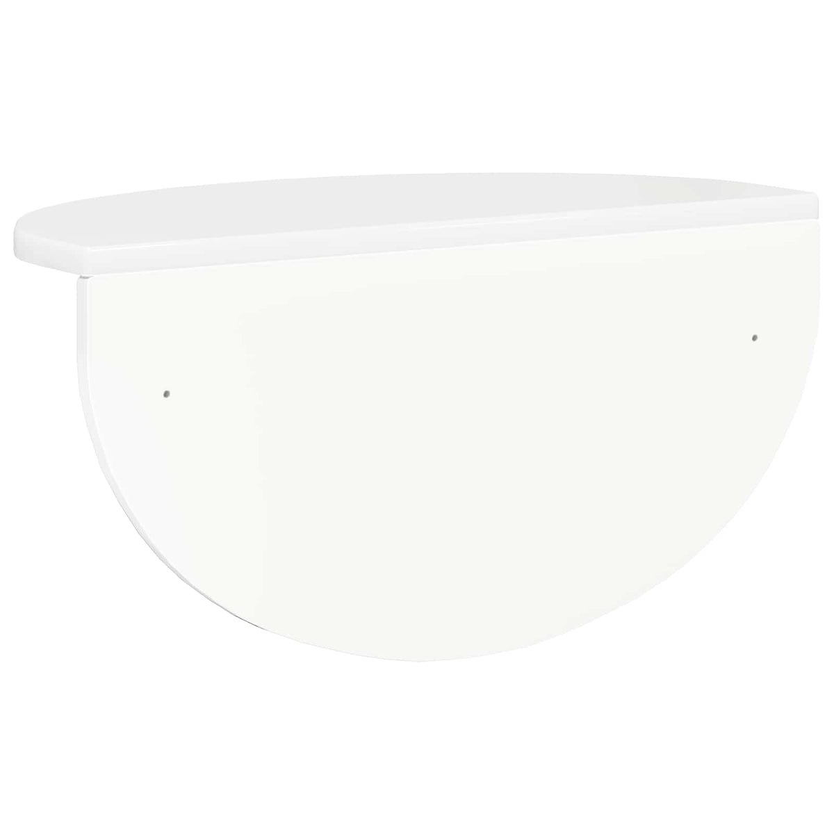 vidaXL Wall Shelf 2 pcs High Gloss White 48 x 24 x 24 cm