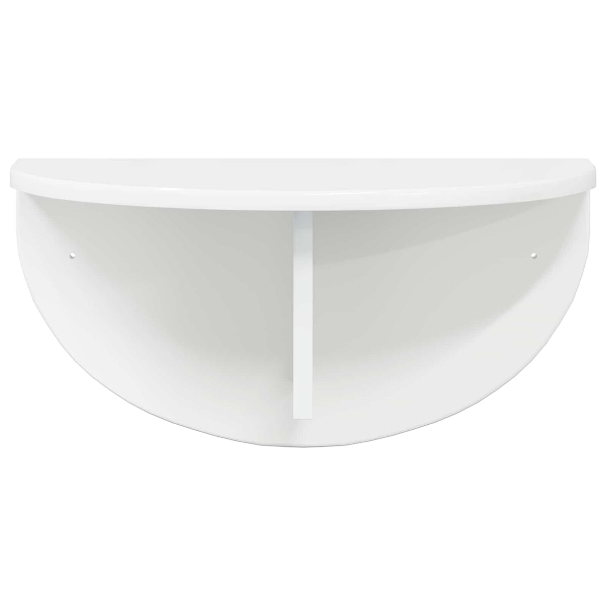 vidaXL Wall Shelf 2 pcs High Gloss White 48 x 24 x 24 cm