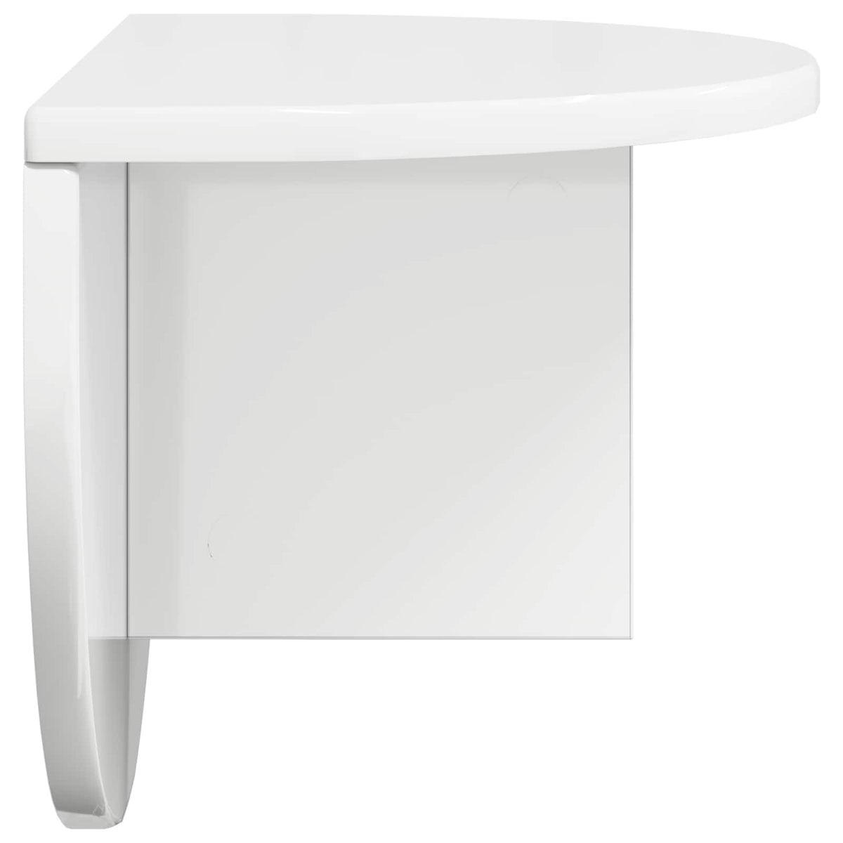 vidaXL Wall Shelf 2 pcs High Gloss White 48 x 24 x 24 cm