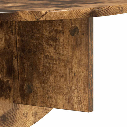 vidaXL Wall Shelf Smoked Oak 48 x 24 x 24 cm Engineered Wood