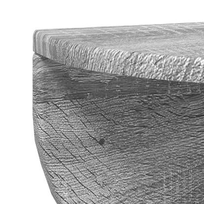 vidaXL Wall Shelf Grey Sonoma 48 x 24 x 24 cm Engineered Wood