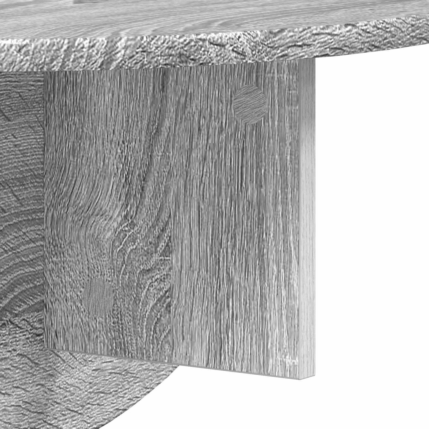 vidaXL Wall Shelf Grey Sonoma 48 x 24 x 24 cm Engineered Wood