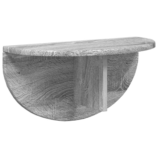 vidaXL Wall Shelf Grey Sonoma 48 x 24 x 24 cm Engineered Wood