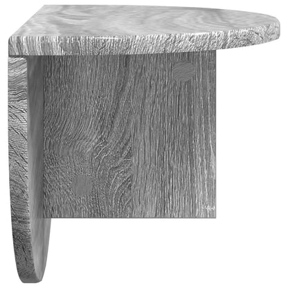 vidaXL Wall Shelf 2 pcs Grey Sonoma 48 x 24 x 24 cm Engineered Wood