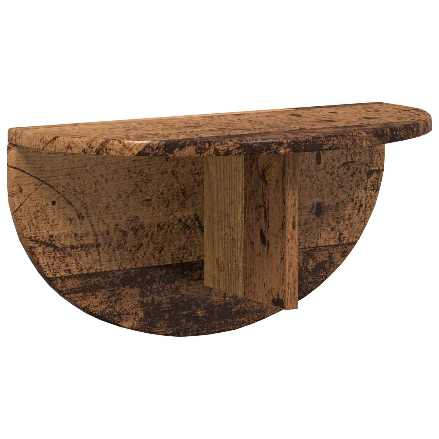 vidaXL Wall Shelf 2 pcs Old Wood 48 x 24 x 24 cm Engineered Wood