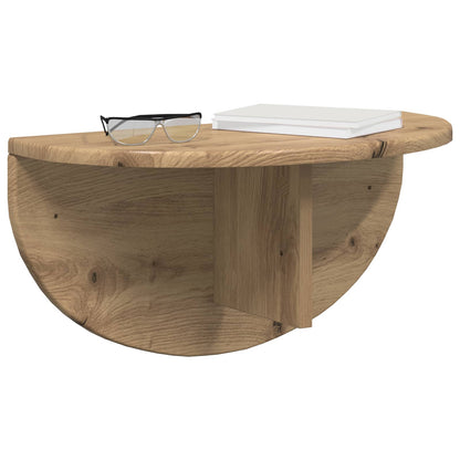 vidaXL Wall Shelf Wall-Mounted Artisan Oak 48 x 24 x 24 cm