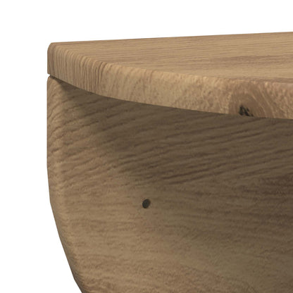 vidaXL Wall Shelf 2 pcs Artisan Oak 48 x 24 x 24 cm Engineered Wood