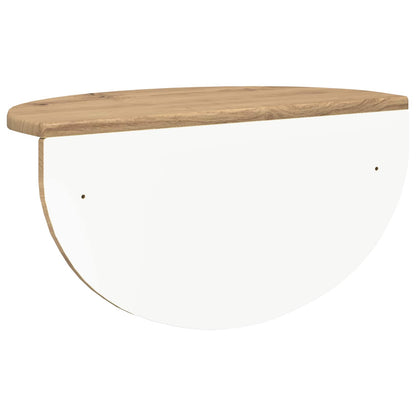 vidaXL Wall Shelf 2 pcs Artisan Oak 48 x 24 x 24 cm Engineered Wood
