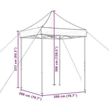 vidaXL Party Tent Folding Green 200 x 200 x 306 cm Oxford Fabric