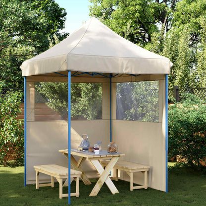 vidaXL Party Tent Folding Beige 200 x 200 x 306 cm Oxford Fabric