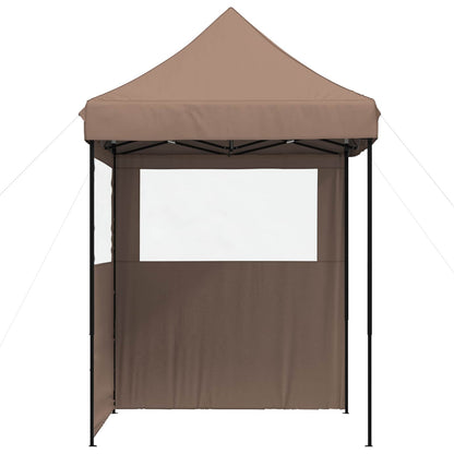 vidaXL Party Tent Folding Brown 200 x 200 x 306 cm Oxford Fabric
