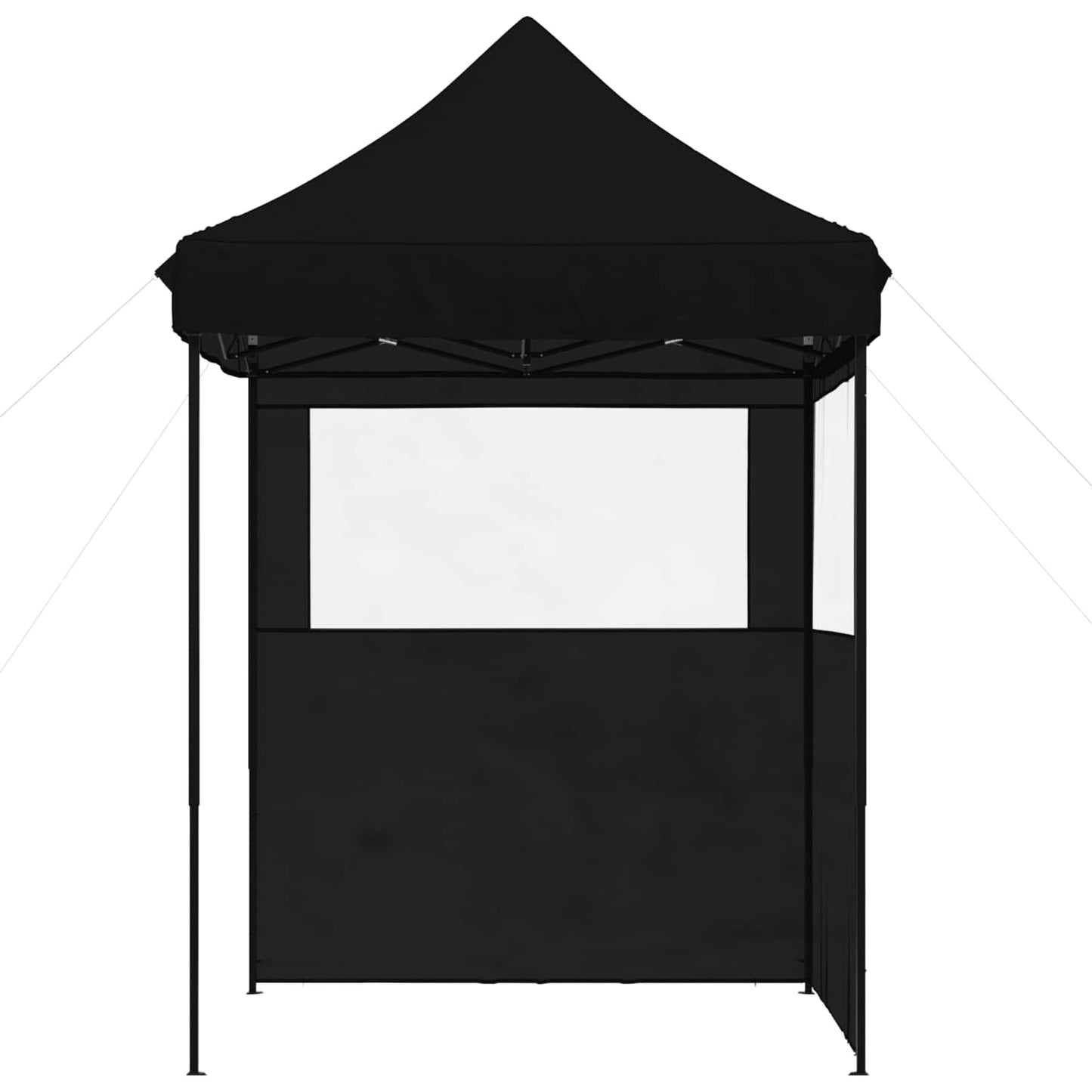 vidaXL Party Tent Folding Black 200 x 200 x 306 cm Oxford Fabric