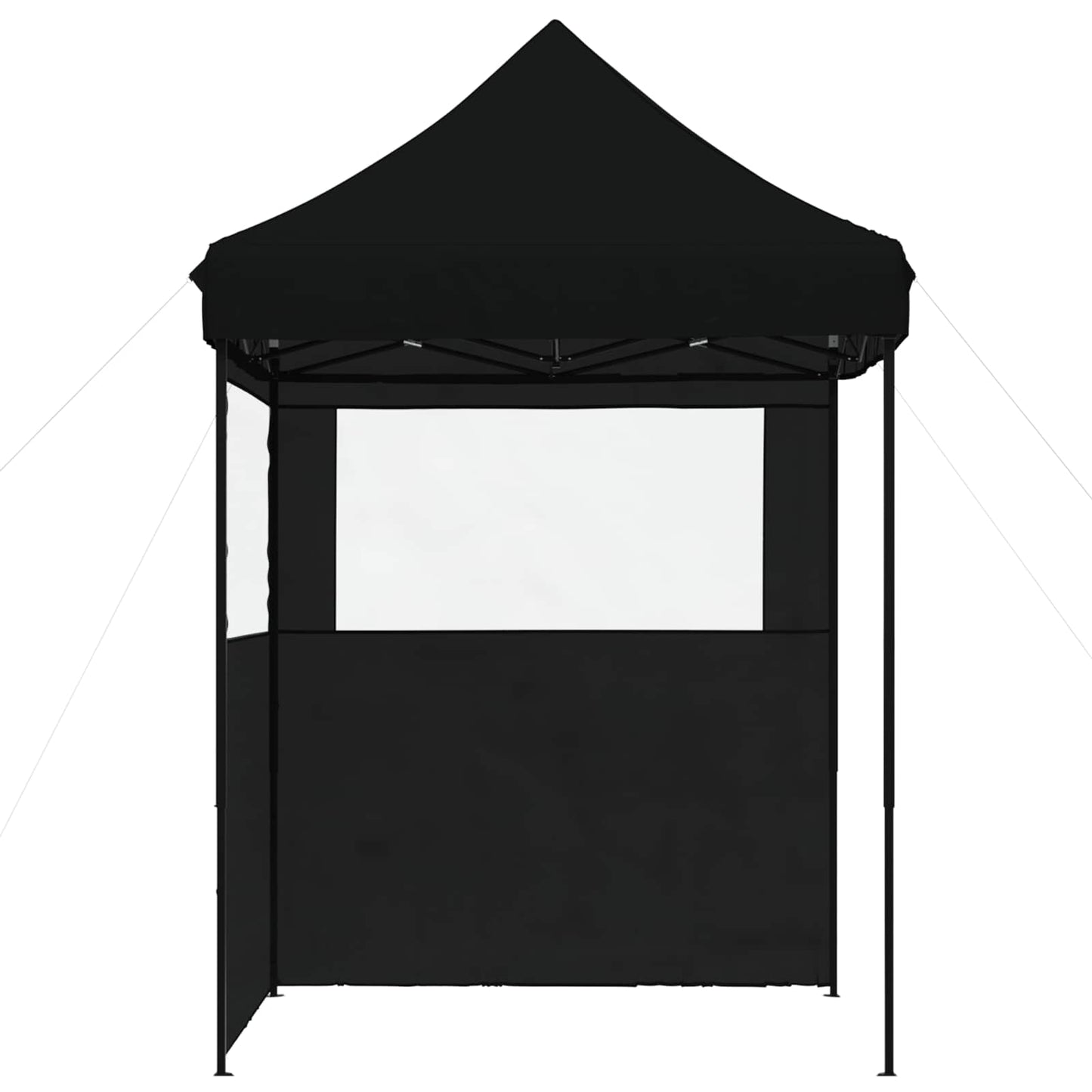 vidaXL Party Tent Folding Black 200 x 200 x 306 cm Oxford Fabric