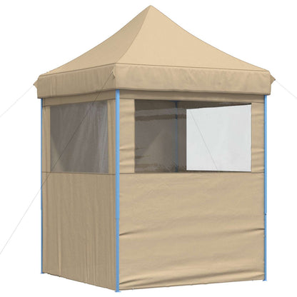 vidaXL Party Tent Folding Beige 200 x 200 x 306 cm Oxford Fabric