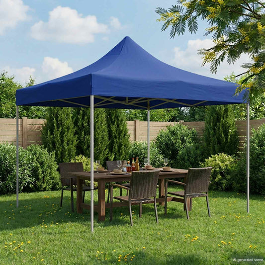 vidaXL Party Tent Folding Blue 291 x 291 x 315 cm Oxford Fabric