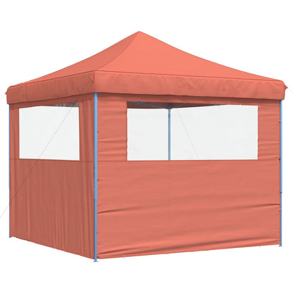 vidaXL Party Tent Folding Terracotta 292 x 292 x 315 cm Oxford Fabric