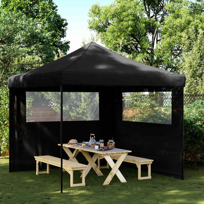 vidaXL Party Tent Folding Black 292 x 292 x 315 cm Oxford Fabric