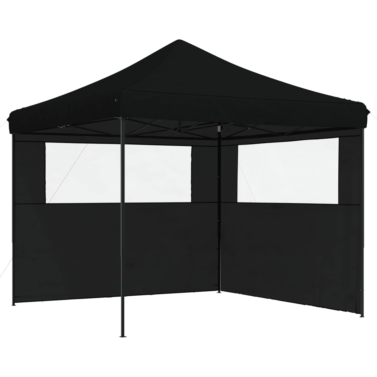 vidaXL Party Tent Folding Black 292 x 292 x 315 cm Oxford Fabric