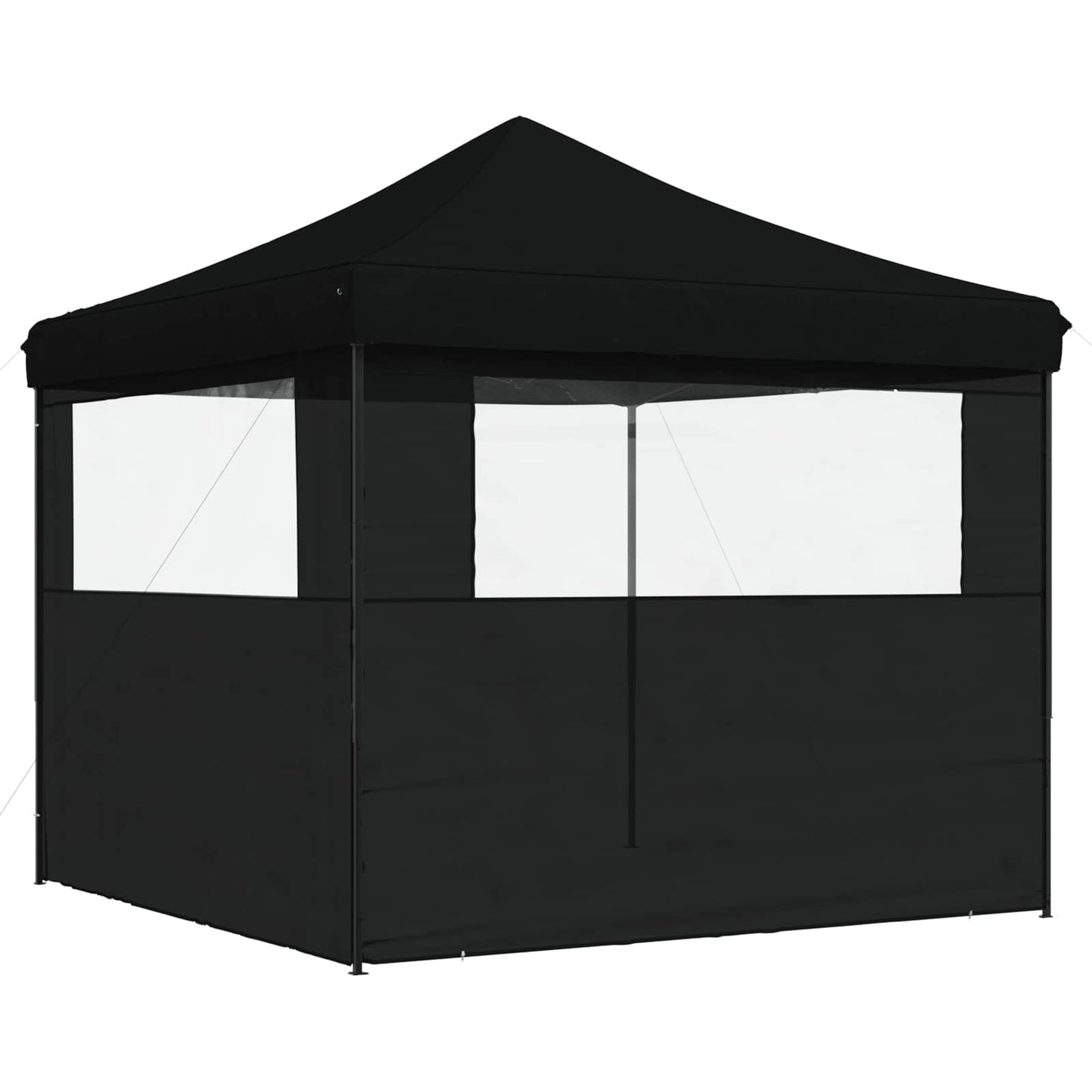 vidaXL Party Tent Folding Black 292 x 292 x 315 cm Oxford Fabric