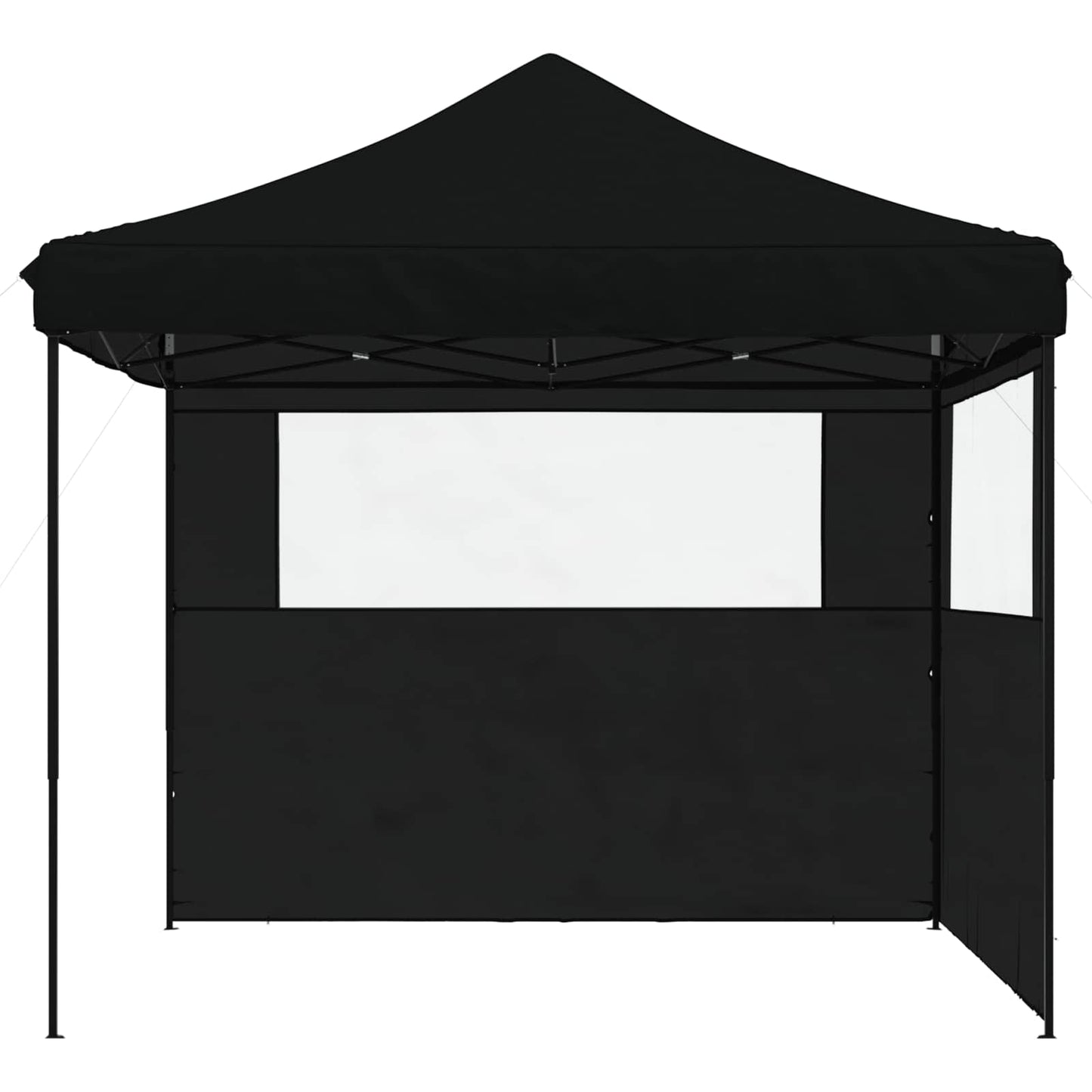 vidaXL Party Tent Folding Black 292 x 292 x 315 cm Oxford Fabric