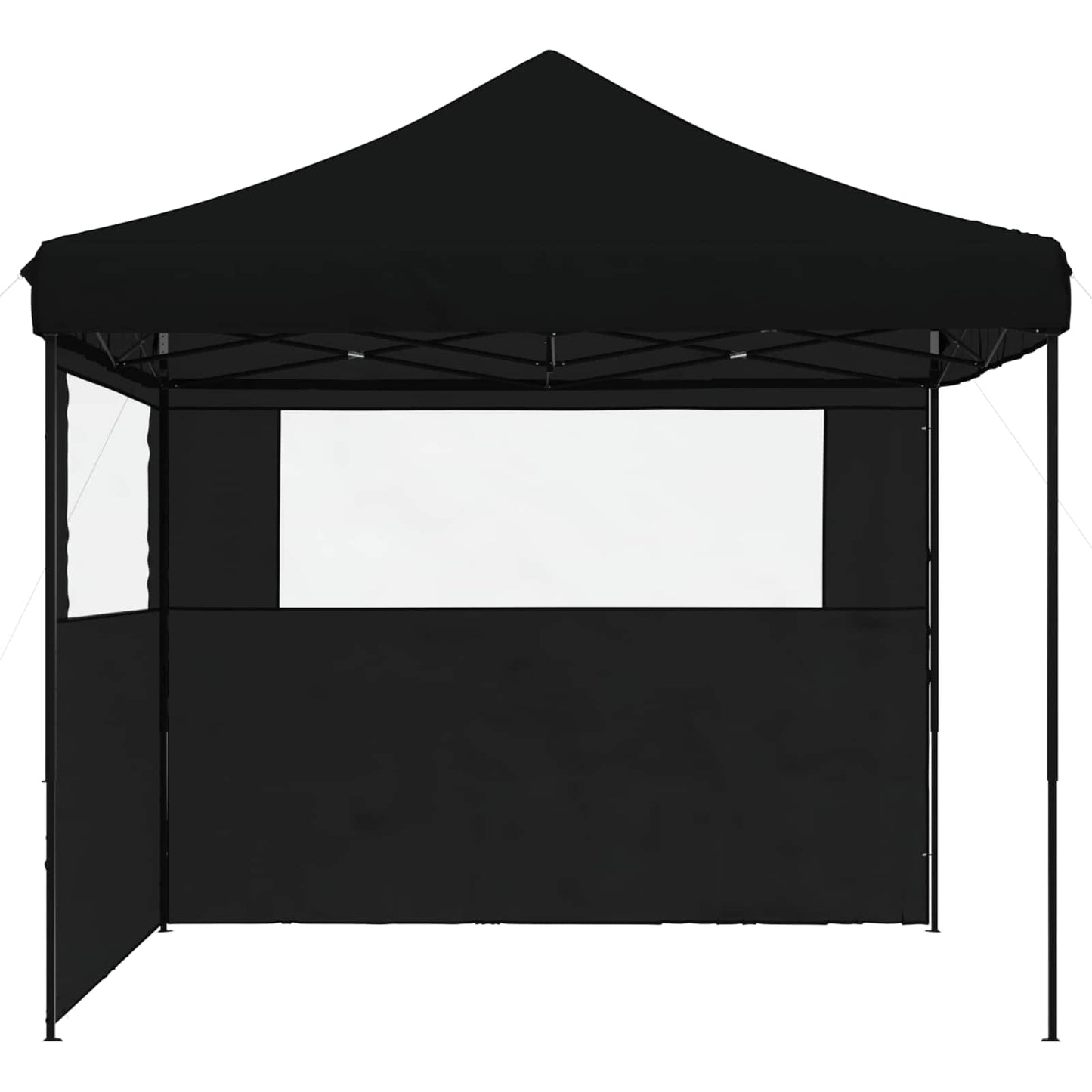 vidaXL Party Tent Folding Black 292 x 292 x 315 cm Oxford Fabric