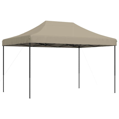 vidaXL Party Tent Folding Taupe 279 x 410 x 315 cm Oxford Fabric