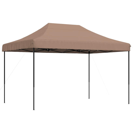 vidaXL Party Tent Folding Brown 279 x 410 x 315 cm Oxford Fabric