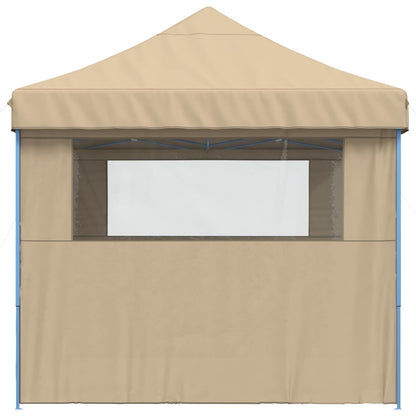 vidaXL Party Tent Folding Beige 279 x 410 x 315 cm Oxford Fabric