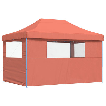 vidaXL Party Tent Folding Terracotta 279 x 410 x 315 cm Oxford Fabric