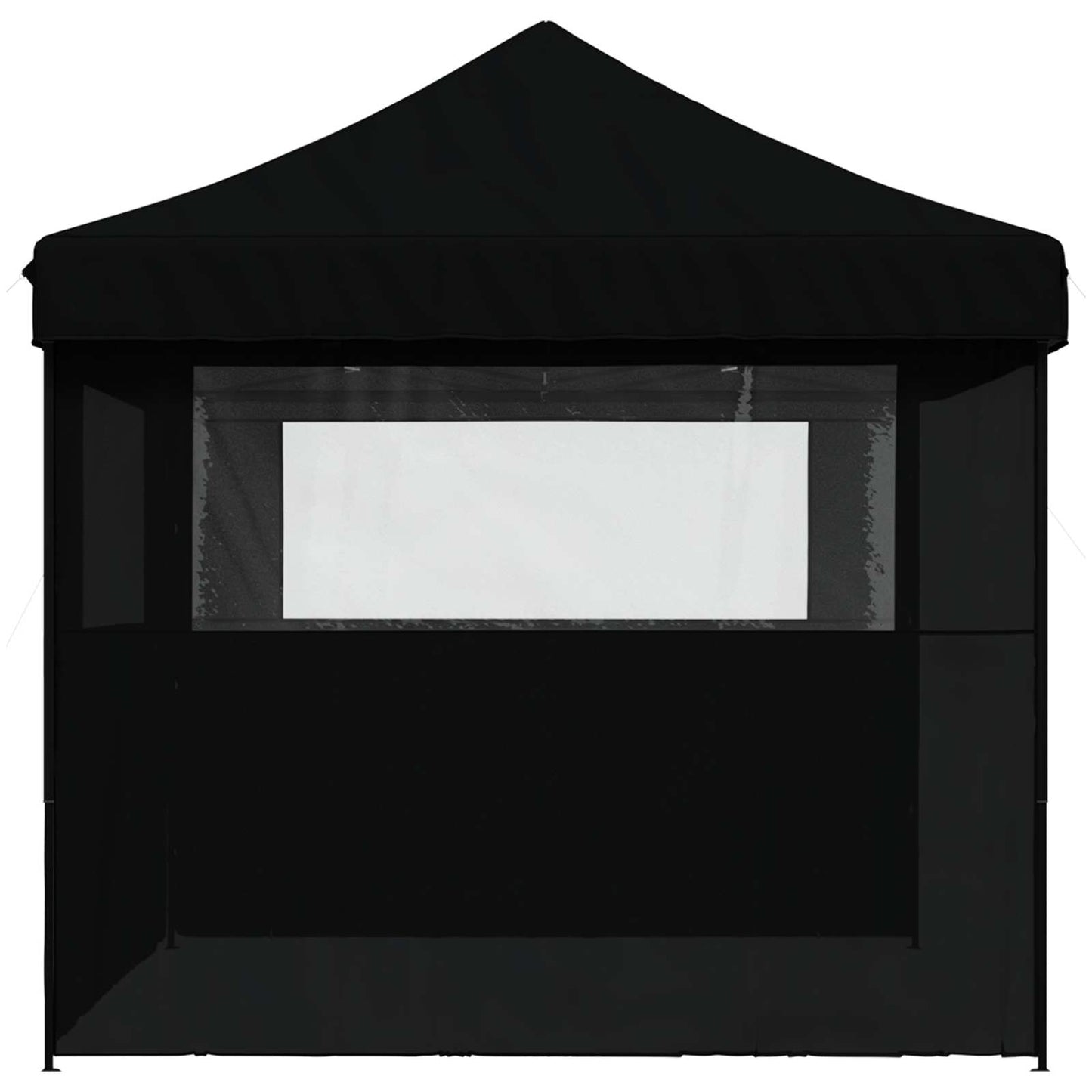 vidaXL Party Tent Folding Black 279 x 410 x 315 cm Oxford Fabric
