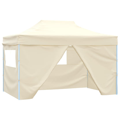 vidaXL Party Tent Folding Cream 280 x410 x 315 cm Oxford Fabric