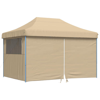 vidaXL Party Tent Folding Beige 279 x 410 x 315 cm Oxford Fabric