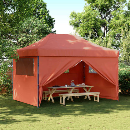 vidaXL Party Tent Folding Terracotta 279 x 410 x 315 cm Oxford Fabric
