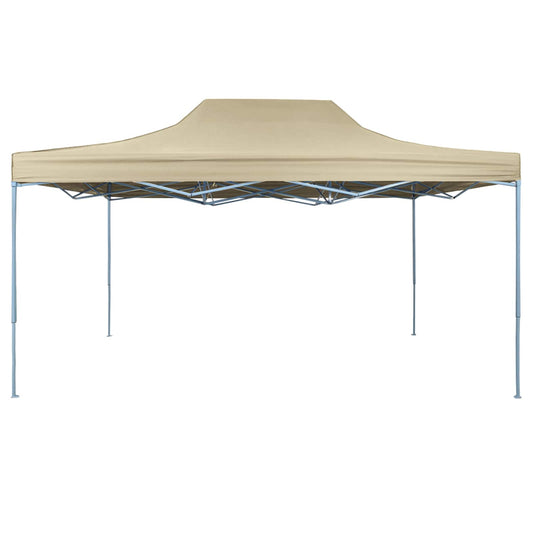 vidaXL Party Tent Folding Cream 291 x 431 x 315 cm Oxford Fabric