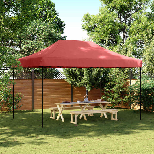 vidaXL Party Tent Folding Burgundy 292 x 440 x 315 cm Oxford Fabric