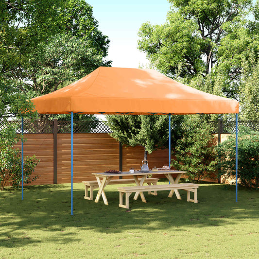 vidaXL Party Tent Folding Orange 292 x 440 x 315 cm Oxford Fabric