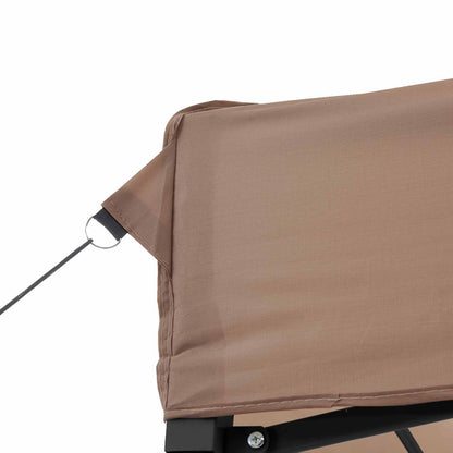 vidaXL Party Tent Folding Brown 292 x 440 x 315 cm Oxford Fabric