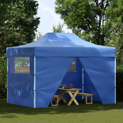vidaXL Party Tent Folding Blue 291 x 431 x 315 cm Oxford Fabric