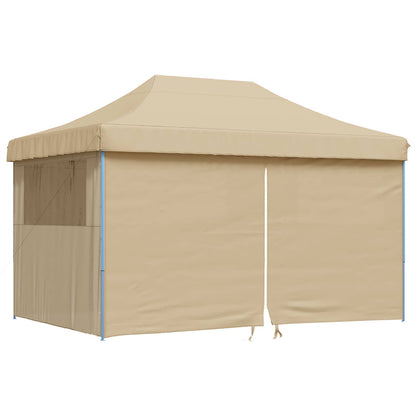 vidaXL Party Tent Folding Beige 292 x 440 x 315 cm Oxford Fabric