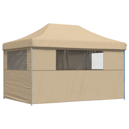 vidaXL Party Tent Folding Beige 292 x 440 x 315 cm Oxford Fabric