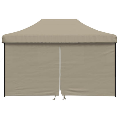 vidaXL Party Tent Folding Taupe 292 x 440 x 315 cm Oxford Fabric