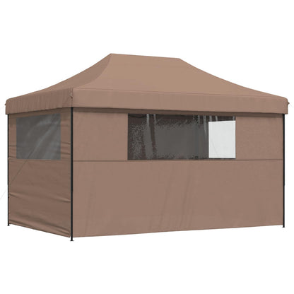 vidaXL Party Tent Folding Brown 292 x 440 x 315 cm Oxford Fabric