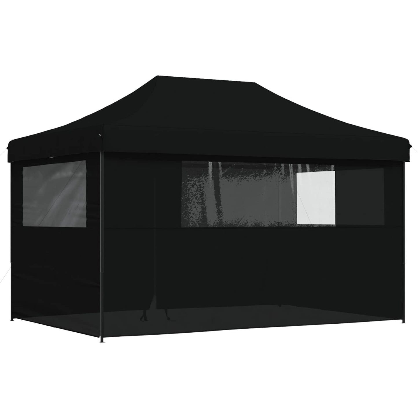vidaXL Party Tent Folding Black 292 x 440 x 315 cm Oxford Fabric