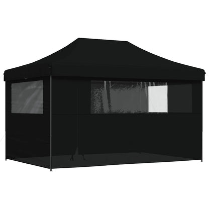 vidaXL Party Tent Folding Black 292 x 440 x 315 cm Oxford Fabric