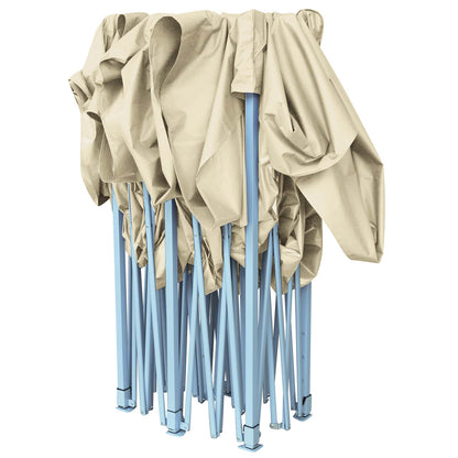 vidaXL Party Tent Folding Cream 291 x 580 x 315 cm Oxford Fabric