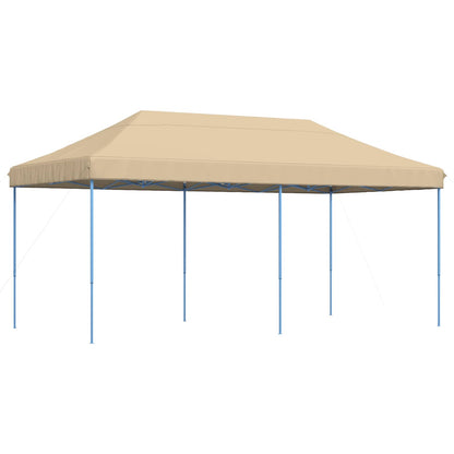 vidaXL Party Tent Folding Beige 292 x 580 x 315 cm Oxford Fabric